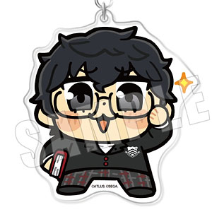 ペルソナ5 ザ・ロイヤル 主人公×ぶくぶ おおきめアクリルキーホルダー 04.知識 ランク5