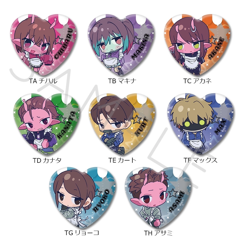 【予約2026年12月】アニメ『銀河特急 ミルキー☆サブウェイ』第5弾 ハート型缶バッジ(ちぽっけ) 8パック入りBOX シンクイノベーション