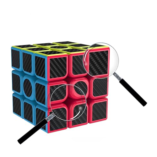 XMD マジックキューブ 競技用 3x3 魔方 立体パズル 知育玩具 3x3 公式版 対象年齢6歳以上 (公式版) (炭繊維)