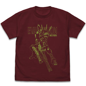 EVANGELION エヴァンゲリオン新2号機α Tシャツ/BURGUNDY-XL