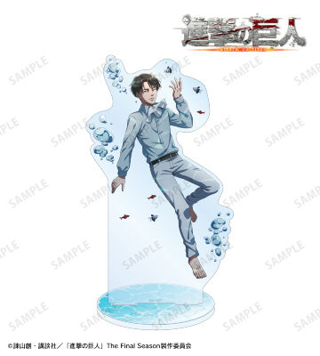 描き下ろしイラスト リヴァイ 水中浮遊ver. 特大アクリルスタンド