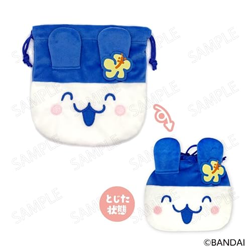 ジーベック たまごっち エンジョイ！トラベル フェイス巾着 Ｄ：みみっち 約W185×H190mm ポリエステル