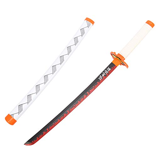 【yukimaturi】鬼滅の刃 煉獄 杏寿郎 れんごく きょうじゅろう 子供用 日輪刀 剣 コスプレ 道具 キッズ kids 鬼殺隊 武器 模造刀剣 刀 ABS製 男女兼用 アニメ コスチューム 変身 パーティー 文化祭、 学園祭 cosplay