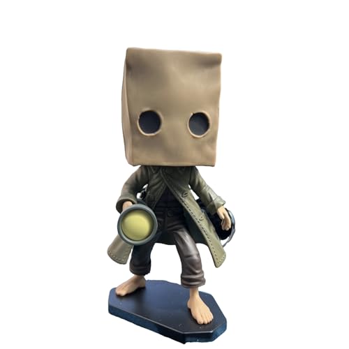 リトルナイトメア フィギュア 非公式 人形 彫像 塗装済み完成品 ゲームグッズ 置物 プラスチック製 PVC製 軽量 冒険ホラー 人形 彫像 おもしろい 展示用 二次元 人気 おもちゃ 卓上置物 車飾り (B(17cm))