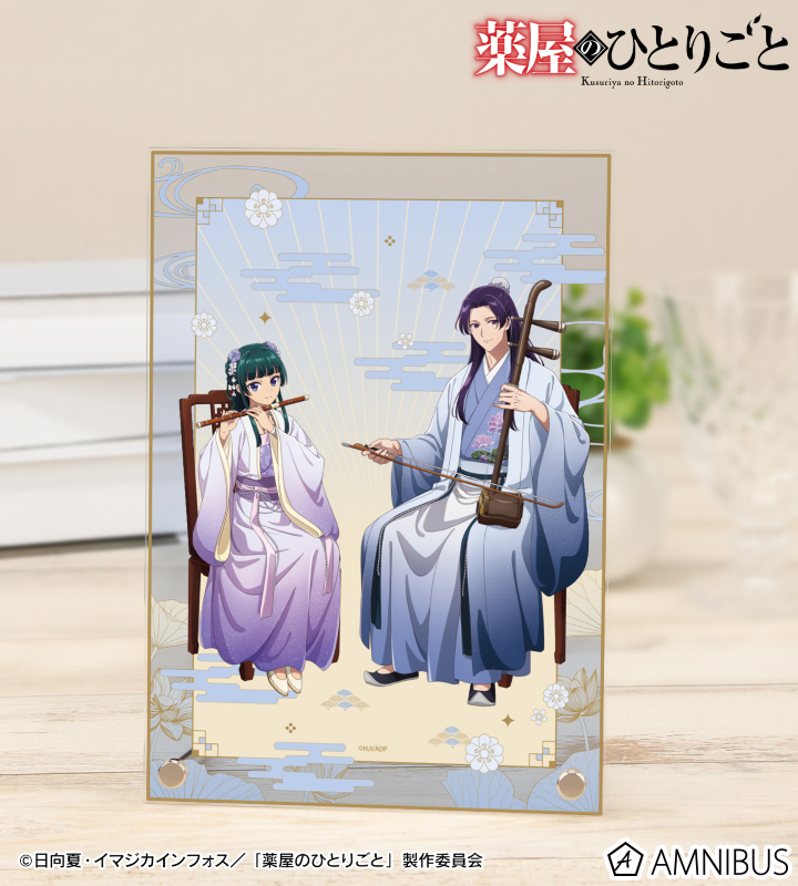 描き下ろし 猫猫&壬氏 演奏ver. A5アクリルパネル