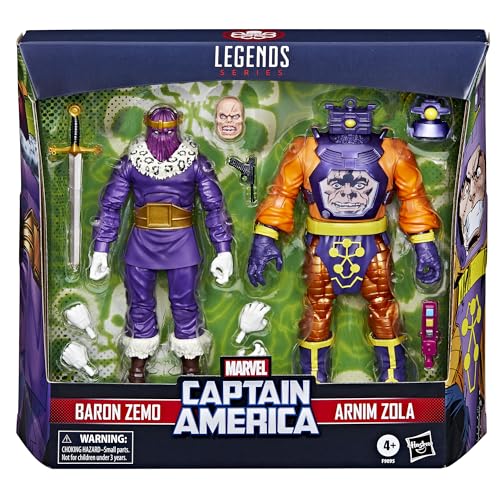 【Amazon.co.jp限定】ハズブロ (HASBRO) MARVEL マーベルレジェンド・シリーズ バロン・ジモ&アルニム・ゾラ キャプテン・アメリカ ヴィランズ コミックス コレクティブル 6インチ(15cm)サイズ アクションフィギュア F9095 正規品 クリスマスおもちゃ クリスマスギフト クリスマスプレゼント