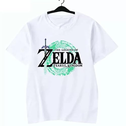ゼルダの伝説 tシャツ 子供 大人 半袖 親子服 同型 エレン ミカサ 柔らかい 快適 吸汗 速乾 肌着 丸首 コスプレ衣装 cosplay コスチューム カジュアル 大人tシャツ おおきいサイズ インナーシャツ 肌着 通勤通学 スポーツシャツ コスチューム 夏祭り 花火大会 誕生日 プレゼント 男女兼用 (4,S)