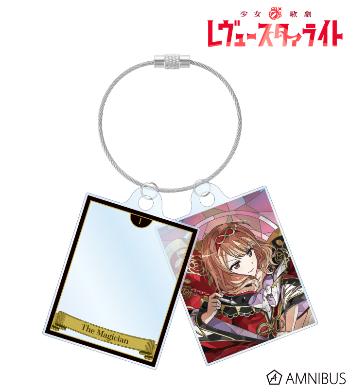 田中 ゆゆ子 Aure Glass 2連ワイヤーアクリルキーホルダー