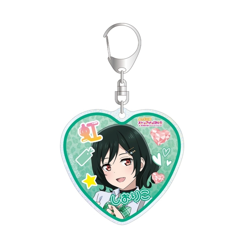 ラブライブ！虹ヶ咲学園スクールアイドル同好会 描き下ろし 三船栞子 ギャル制服ver. グリッターアクリルキーホルダー