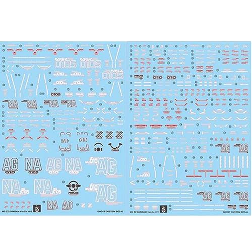 MG 1/100 ダブルゼータガンダム Ver.Ka デカール ZZガンダム 対応 蛍光 水転写式 強化型ダブルゼータガンダム 強化型拡張パーツ 強化型 ZZ gh