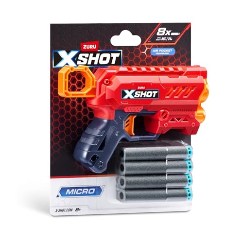 ZURU XSHOT Excel Micro 2.0 エックスショット エクセル マイクロ2.0 ダーツ8本付き ブラスター玩具 的当て スポンジダーツ 36726TQ1 正規品