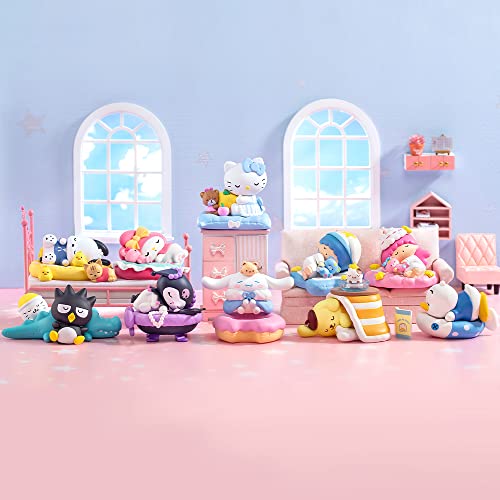 POP MART Sanrio characters Fall Asleep シリーズ【1ピース】 ポップマート ガチャガチャ ブラインド ボックス フィギュア プラモデル プレミアム おもちゃ PVC ソフビ オリジナル キャラクター 誕生日 プレゼント