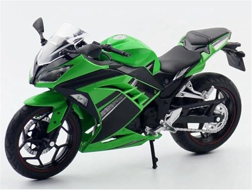 模型玩具 1/12スケール ダイキャスト製 オートバイ模型 ポータブル レーシング フィンガーバイク シミュレーション コレクション おもちゃ に適合するカワサキ に適合するニンジャ 250(Green)