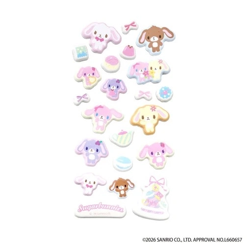 【予約2026年05月】シュガーバニーズ ぷくぷくシール ティーパーティ ティー・シー・ピー