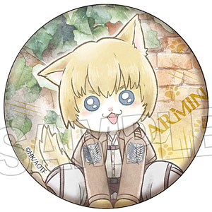 進撃の巨人 調査兵にゃん 缶バッジ アルミン