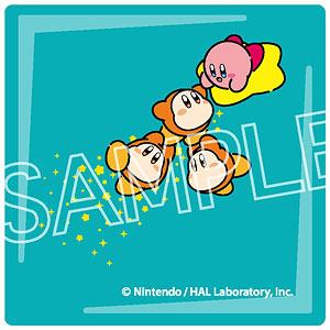 星のカービィ カービィ play with ワドルディ ガラスマグネット B ワープスターにのって(4にん)