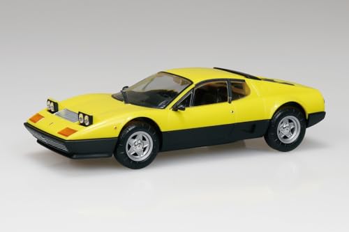 青島文化教材社(AOSHIMA) 楽プラ スナップキット No.26-YW フェラーリ 512 BB（イエロー） 1/32スケール 色分け済みプラモデル