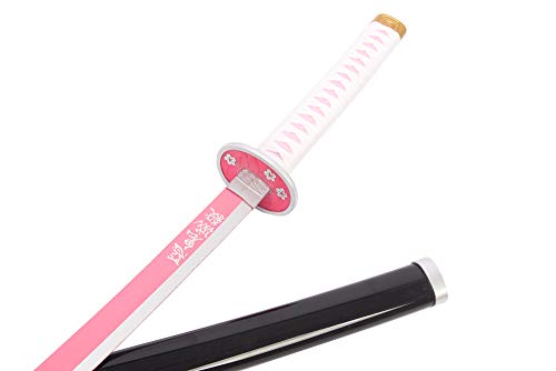 【yukimaturi】鬼滅の刃 栗花落 カナヲ（つゆり かなを） 子供用 日輪刀 剣 日輪刀 剣 コスプレ 道具 鬼殺隊 武器 模造刀剣 刀 ABS製 男女兼用 アニメ コスチューム 変身 パーティー 文化祭、 学園祭 cosplay(子供用 栗花落 カナヲ 77cm)
