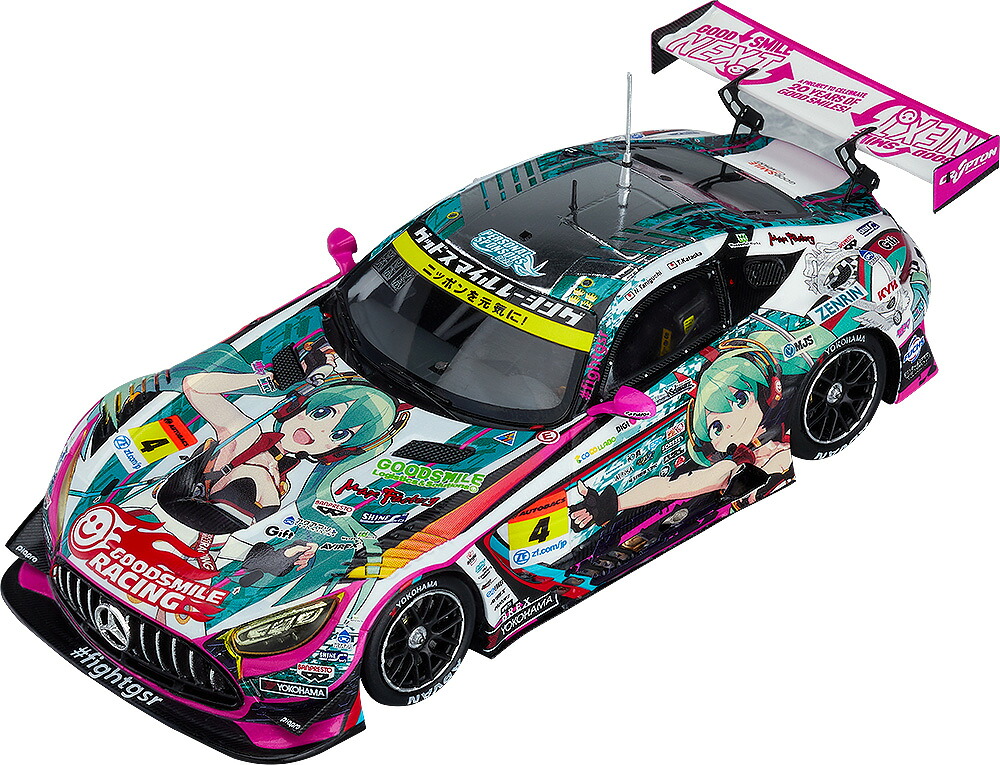 1/43 『初音ミク GTプロジェクト』 グッドスマイル 初音ミク AMG 2020 SUPER GT Okayama Test Ver.【再販】 (塗装済み完成品ミニカー)