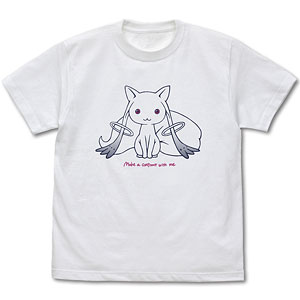 劇場版 魔法少女まどか☆マギカ[新編]叛逆の物語 キュゥべえ ラインアート Tシャツ/WHITE-S
