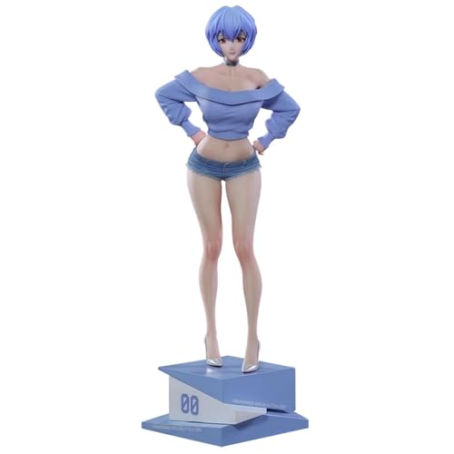 [BAOWENBEI] 新世紀 エヴァンゲリオン 式波・アスカ・ラングレー 綾波 レイ 夏目彼女 Ver. 塗装済み 完成品 フィギュア 1/6スケール PVC&ABS製 高さ約30cm 卓上 パソコンケース 置物 (綾波レイ)