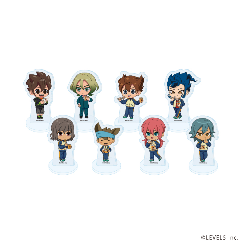 イナズマイレブン 英雄たちのヴィクトリーロード_アクリルぷちスタンド04/食べ歩きver. コンプリートセット(全8種)(ミニキャライラスト)【コンプリートセット/8個入り】