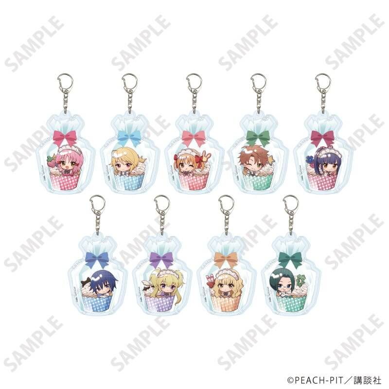 アクリルキーホルダー「しゅごキャラ!」28/カップケーキver. コンプリートセット(全9種)(ミニキャライラスト)