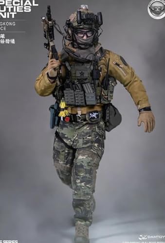 [AC]DAMTOYS 1/6 HK SDU 香港警察特別任務連 飛虎隊 NO.78113 可動 アクションフィギュア ヘット 素体 衣装 アクセサリー フルセット