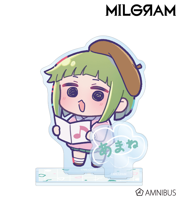 描き下ろし アマネ ミニグラム 幼稚園ver. パーツ付きBIGアクリルスタンド
