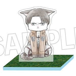 進撃の巨人 調査兵にゃん 大地なアクリルスタンド リヴァイ