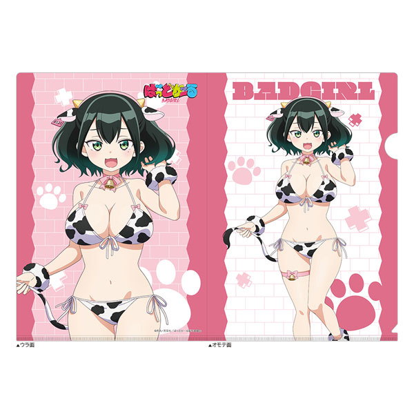 [ばっどがーる]描き下ろしクリアファイル(瑠璃葉るら/アニマル水着)