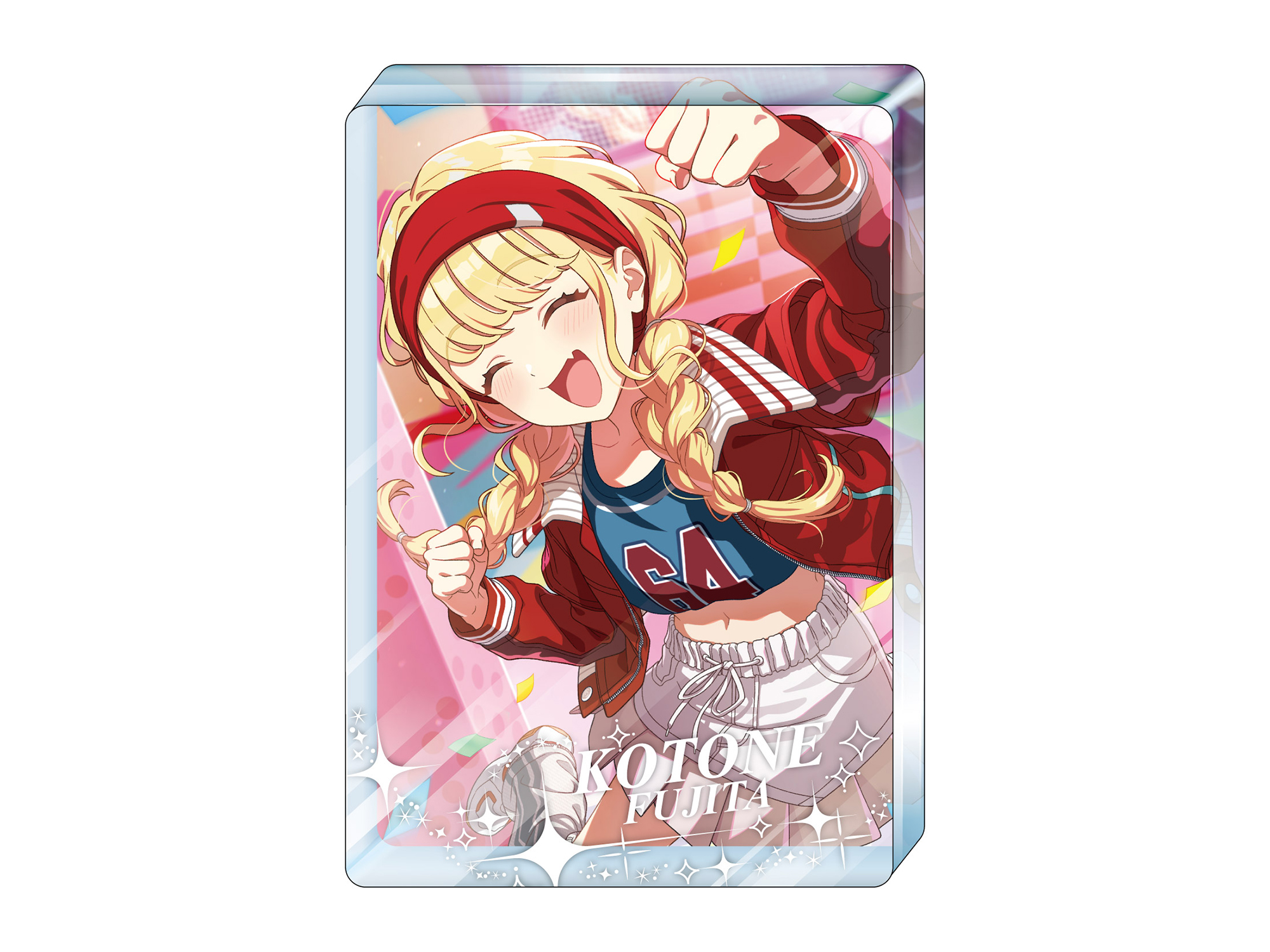 学園アイドルマスター_アクリルブロック 【がむしゃらに行こう!】藤田 ことね Ver.