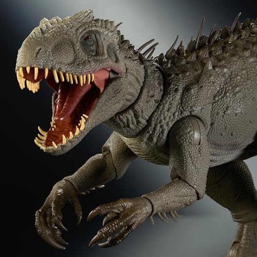 マテル ジュラシックワールド(JURASSIC WORLD) ハモンド・コレクション インドミナス・レックス 可動フィギュア 全長:約73cm 交換パーツ付き コレクター向け 8歳から ブラウン JKG98