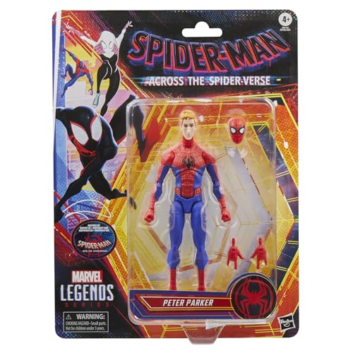 ハズブロ(HASBRO)MARVEL マーベルレジェンド・シリーズ ピーター・パーカー、スパイダーマン:アクロス・ザ・スパイダーバース コレクタブル 15 cmアクションフィギュア F9173 正規品