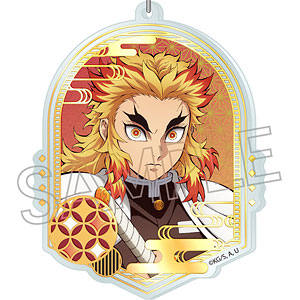 鬼滅の刃 箔押しアクリルキーホルダー 煉獄杏寿郎