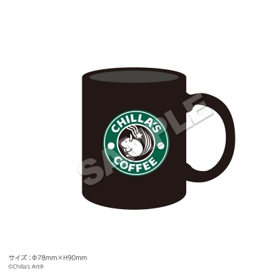 【グッズ-マグカップ】Chilla's Art 「CHILLA'S COFFEE」マグカップ(BLACK)【再販】