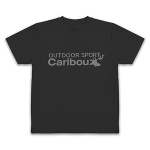 『ゆるキャン△ SEASON3』 カリブー ドライTシャツ/BLACK-XL
