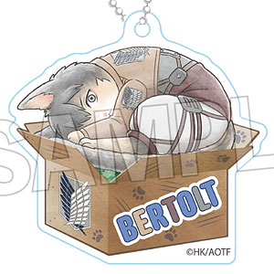 進撃の巨人 調査兵にゃん おなまえキーホルダー ベルトルト