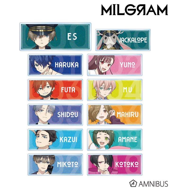 描き下ろしイラスト 第一審MV衣装ver. トレーディングアクリルネームプレート