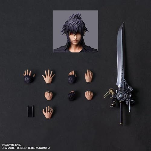 ファイナルファンタジーXV PLAY ARTS真 ノクティス・ルシス・チェラム PVC製 塗装済み可動フィギュア