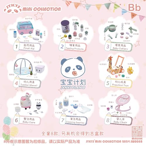 JYKYS SW008B JYKYSベビー用品シリーズ セットB 1/12スケール PVC&ABS&紙製 トレーディングフィギュア 8個入りBOX