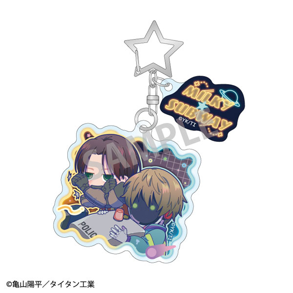 銀河特急 ミルキー☆サブウェイ ダブルパーツアクリルキーホルダー カート&マックス 描き起こし第2弾