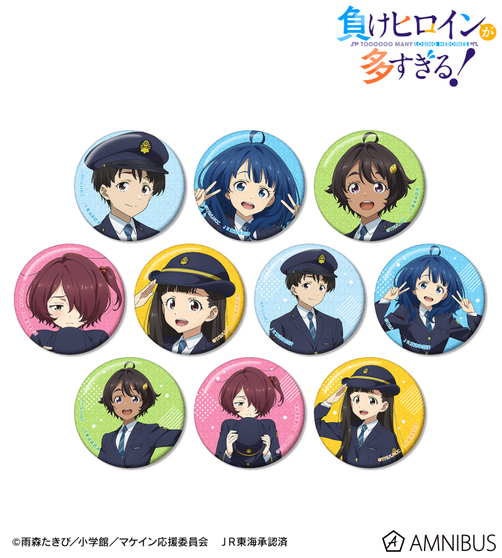 描き下ろし 駅員ver. トレーディンググリッター缶バッジ
