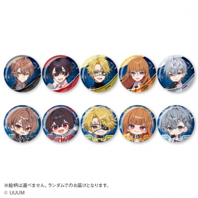 【グッズ-バッチ】カラフルピーチ ランダムグリッター缶バッジ<全10種・ランダム>【カラオケの鉄人コラボ】