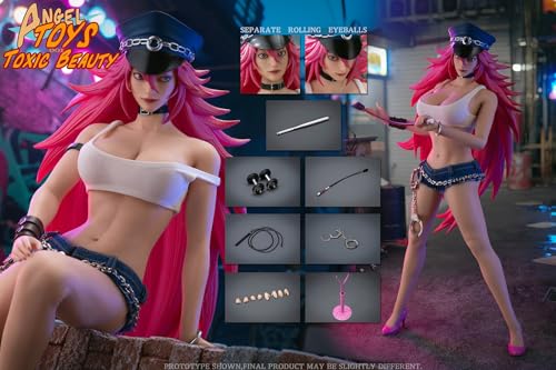 Angel Toys 1/6 フィギュア キャラクター Toxic Beauty 素体 ヘッド 服セット フルセットアクションフィギュア NO:001