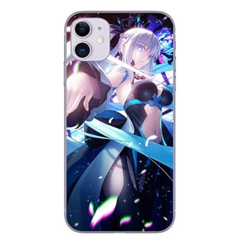 Fate/Grand Order スマホケース Iphone 14ケース ふじまる りつか マシュ・キリエライト/シールダー 携帯ケース アルトリア?ペンドラゴン FGO 12個模様 周り黒いTPU素材+裏面強化ガラス iPhone13ケース iphone保護ケース カバー アイフォンケース グッズ 人気 可愛い おしゃれ かっこいい 耐衝撃 多機種対応 男女兼用 アニメ 誕生日 プレゼント (B,iPhone14Pro)