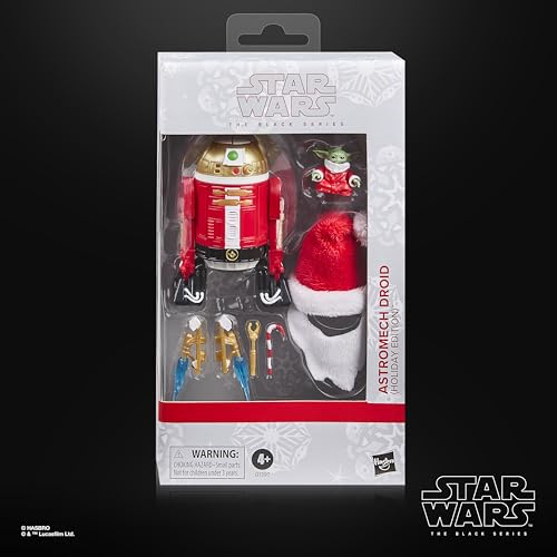 ハズブロ（Hasbro）スター・ウォーズ STAR WARS ブラックシリーズ アストロメク・ドロイド（ホリデーエディション）、『スター・ウォーズ』プレミアム コレクション用 15 cm アクションフィギュア G1397 正規品