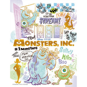 ジグソーパズル プチ2ライト ディズニー カラフル・ゴールド/モンスターズ・インク 300ピース (42-124)