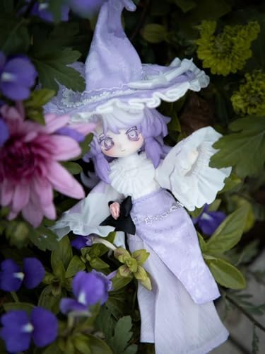 節気の癒し」 BJDブラインドドール シリーズ 高約17cm PVC&ABS素材 1/12 BJDスペシャルボディ 女の子のギフト 関節可動フィギュア 塗装済み プレゼントハンドモデルの装飾品(Purple)