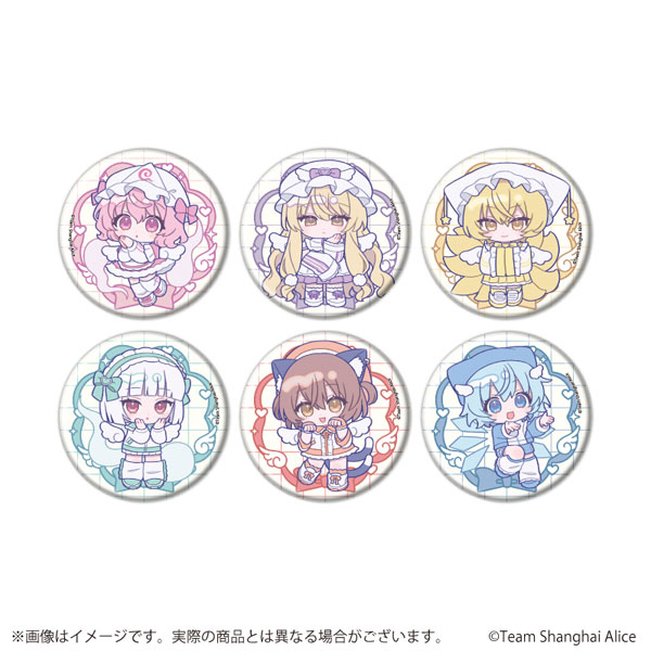 缶バッジ「東方Project」14/天使界隈ver. ミニキャライラスト 6個入りBOX